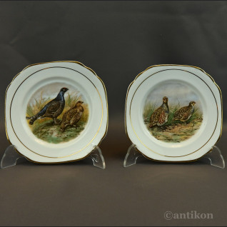 Talerze z ptakami myśliwskie 6 + patera prezent dla myśliwego Talerze z ptakami myśliwskie 6 + patera prezent dla myśliwego