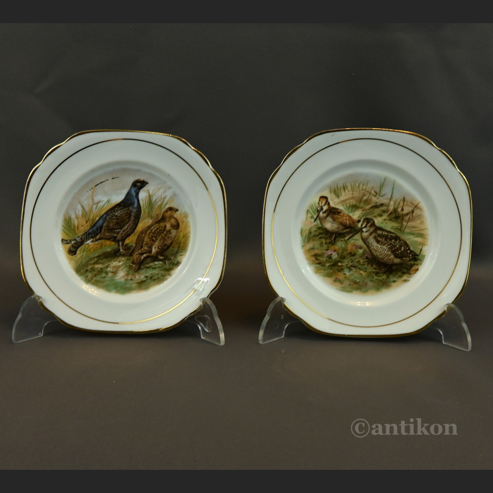 Talerze z ptakami myśliwskie 6 + patera prezent dla myśliwego Talerze z ptakami myśliwskie 6 + patera prezent dla myśliwego