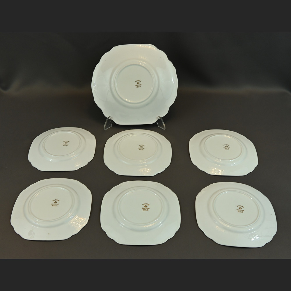 Talerze z ptakami myśliwskie 6 + patera prezent dla myśliwego Talerze z ptakami myśliwskie 6 + patera prezent dla myśliwego