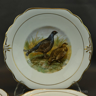 Talerze z ptakami myśliwskie 6 + patera prezent dla myśliwego Talerze z ptakami myśliwskie 6 + patera prezent dla myśliwego