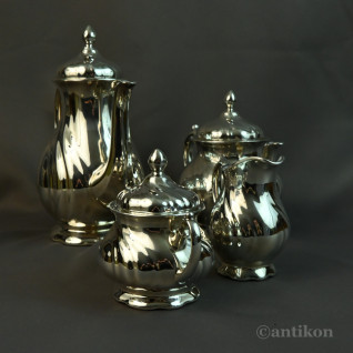 Posrebrzany serwis do kawy 