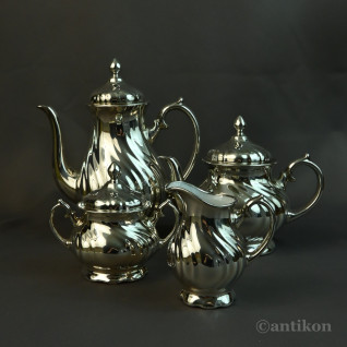 Posrebrzany serwis do kawy 