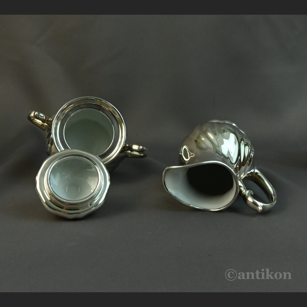 Posrebrzany serwis do kawy 