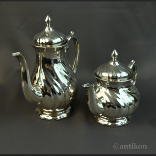 Posrebrzany serwis do kawy 