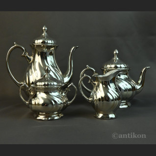 Posrebrzany serwis do kawy 