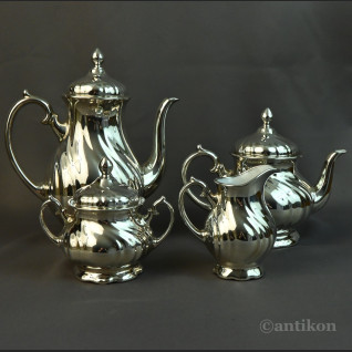 Posrebrzany serwis do kawy 