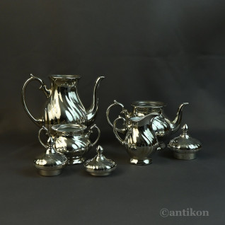 Posrebrzany serwis do kawy 