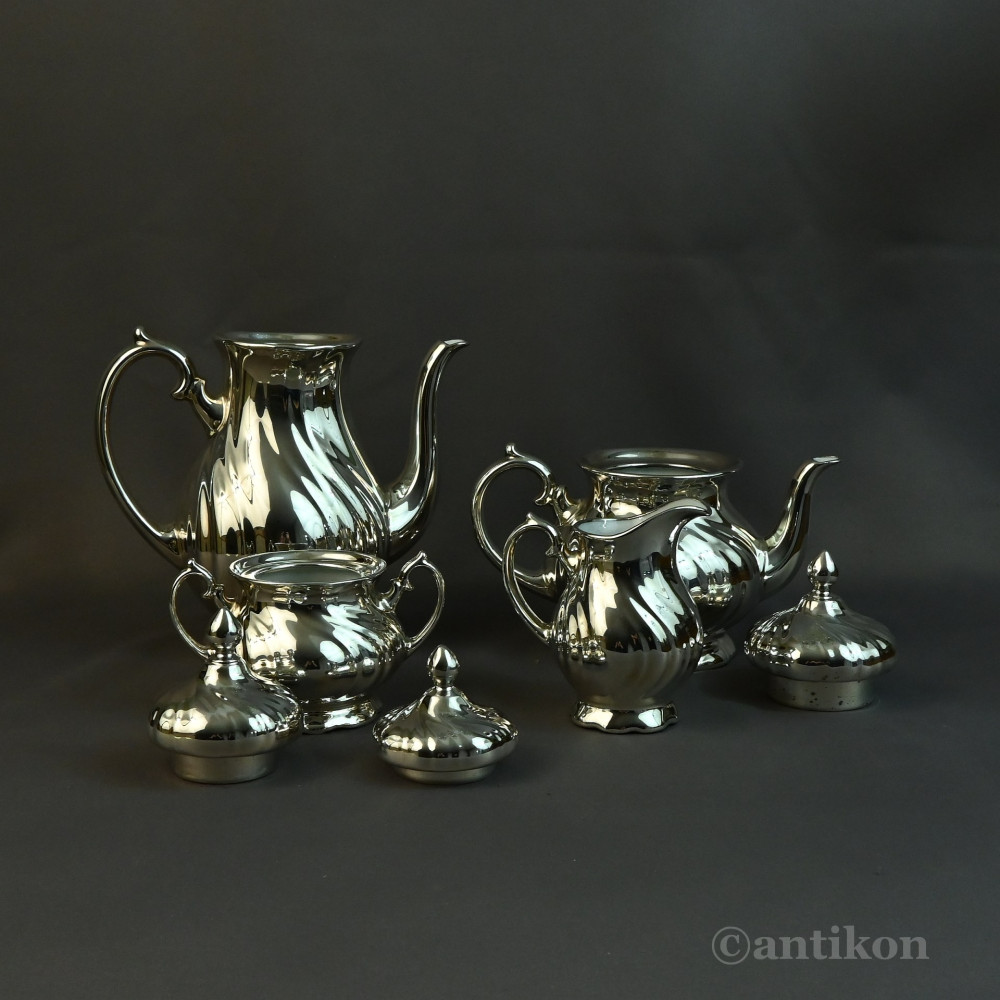 Posrebrzany serwis do kawy 