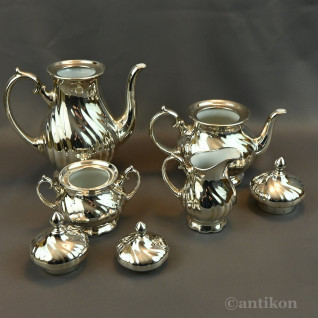 Posrebrzany serwis do kawy 