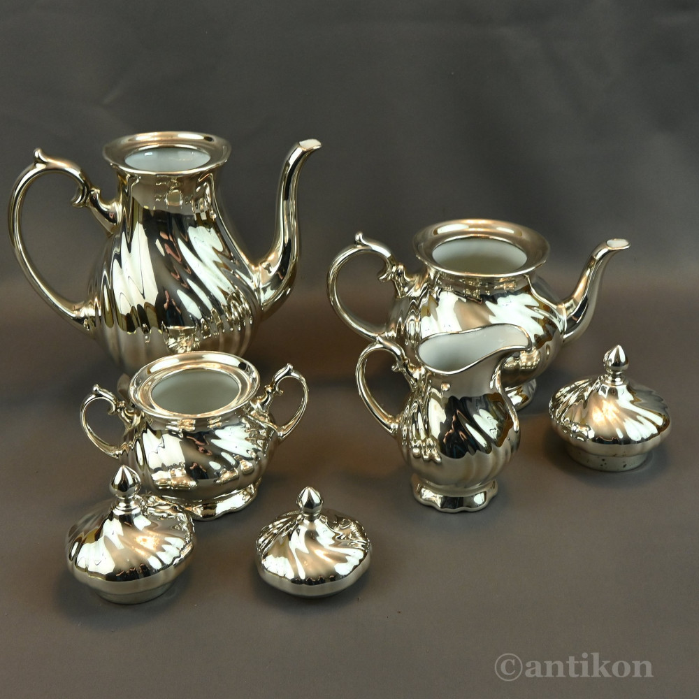 Posrebrzany serwis do kawy 