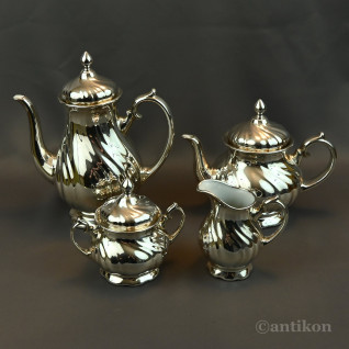 Posrebrzany serwis do kawy 