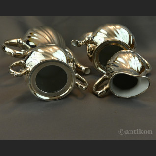 Posrebrzany serwis do kawy 