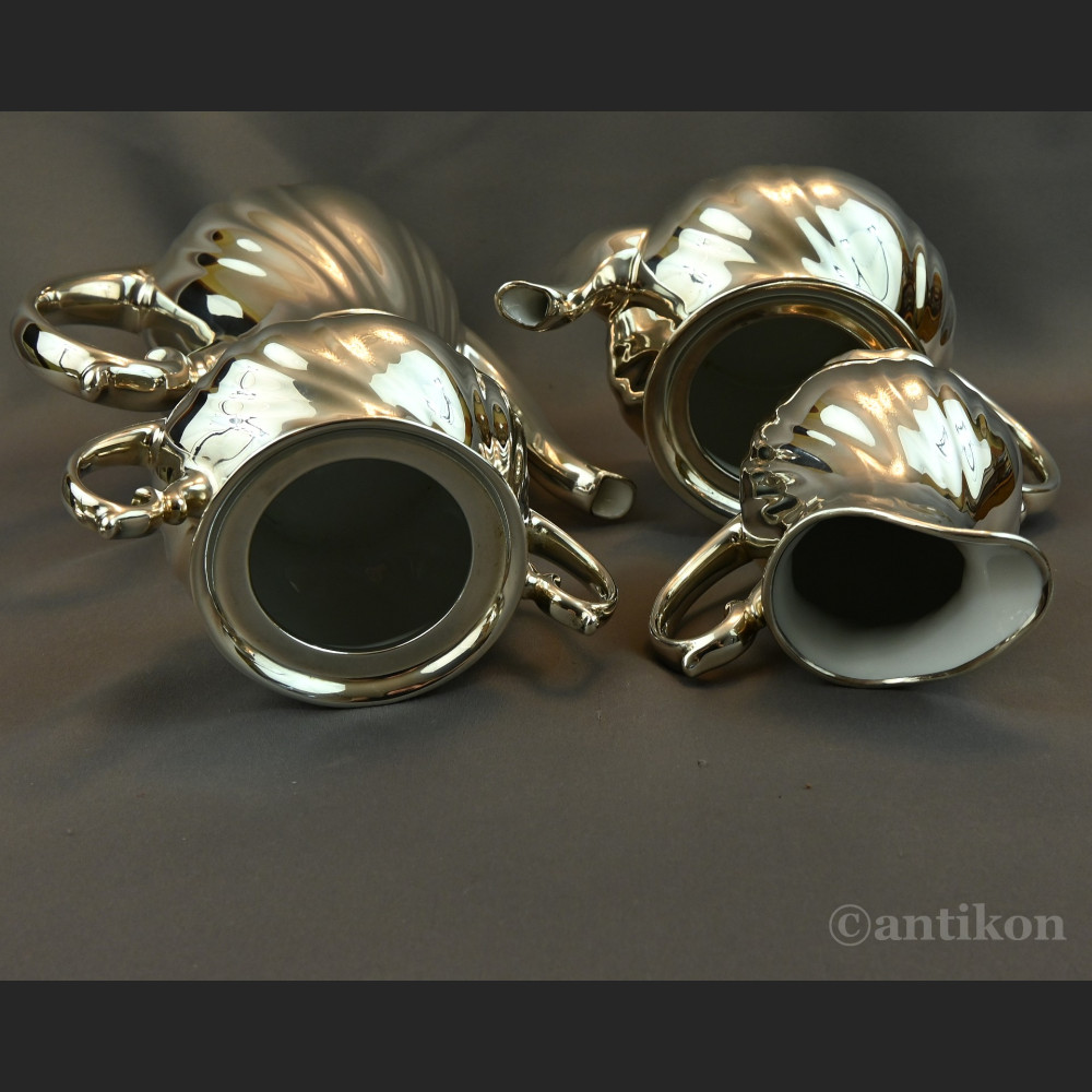 Posrebrzany serwis do kawy 