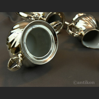 Posrebrzany serwis do kawy 