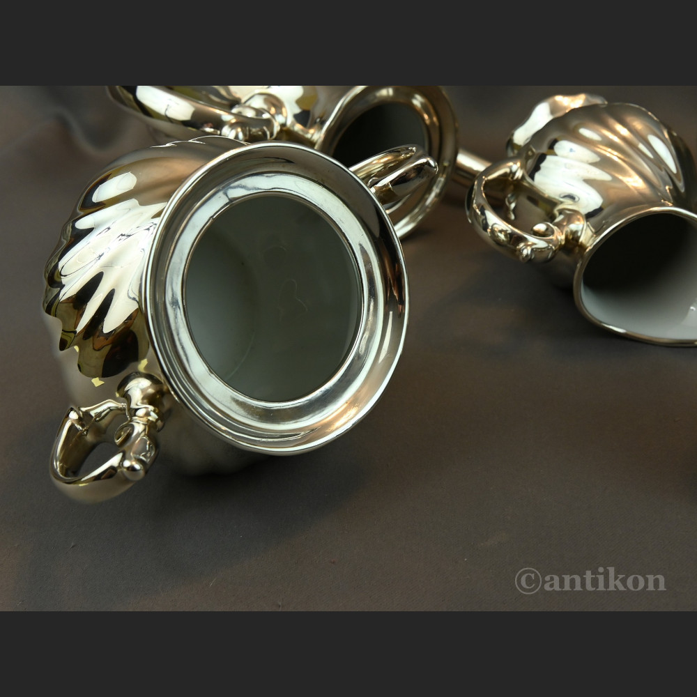 Posrebrzany serwis do kawy 