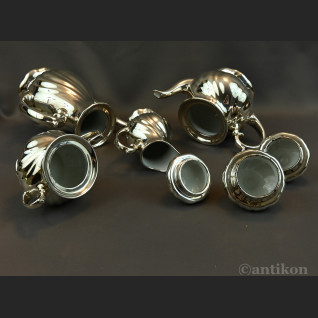 Posrebrzany serwis do kawy 