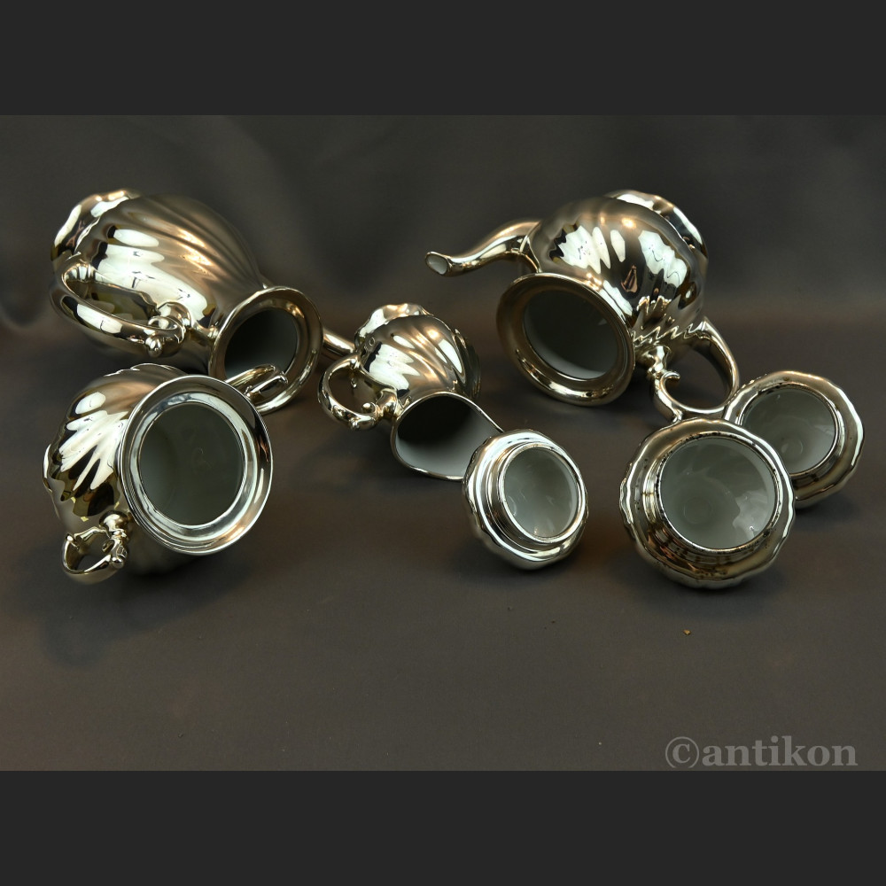 Posrebrzany serwis do kawy 