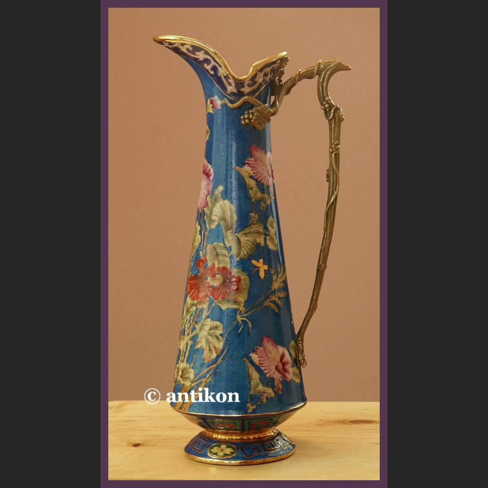 Ręcznie malowany duży dzban do napojów z porcelany