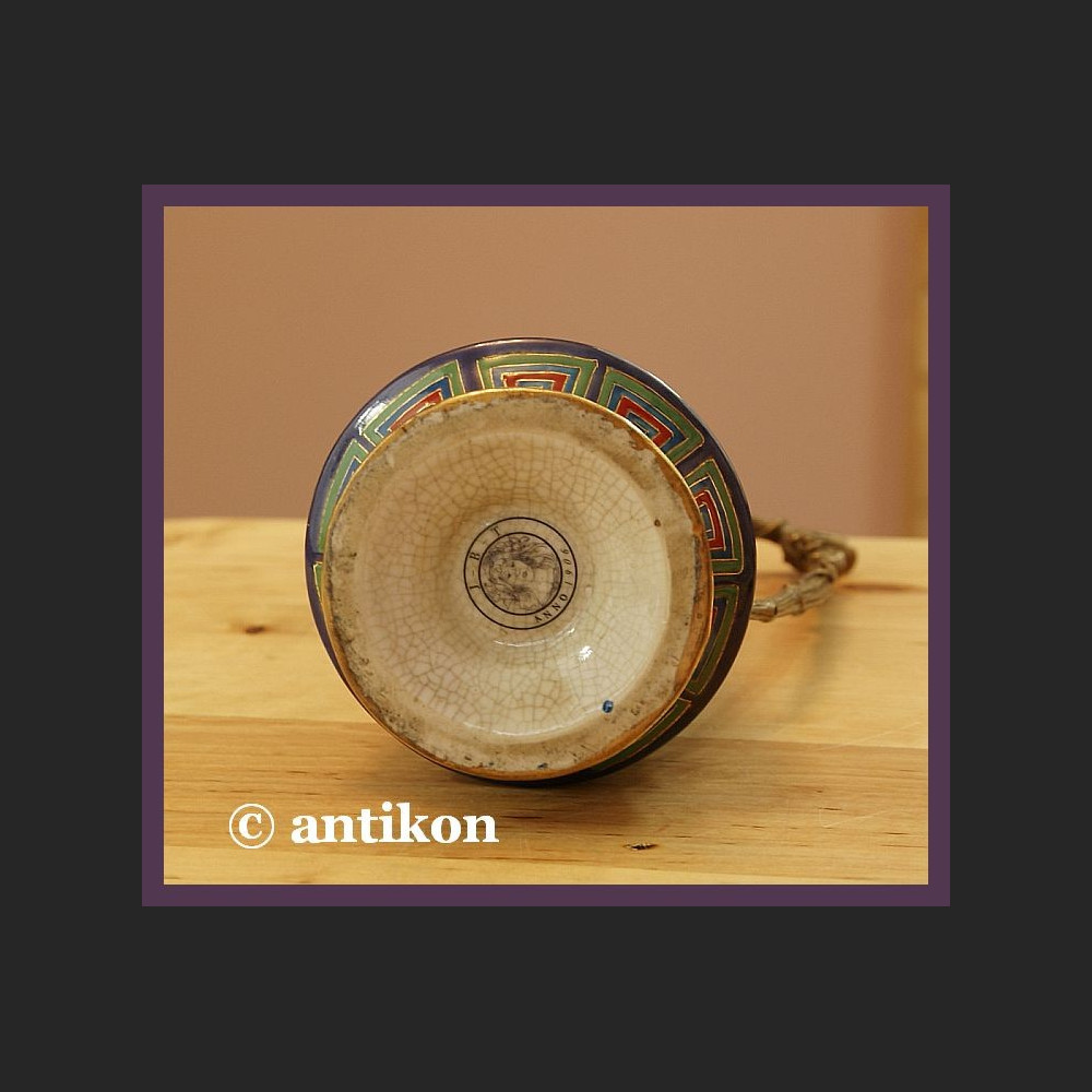 Ręcznie malowany duży dzban do napojów z porcelany