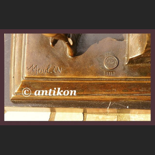 Hermes unikatowa rzeźba Francja prawdziwy brąz syg. 