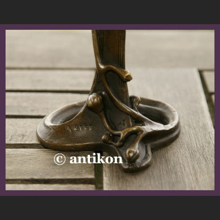 ŚWIECZNIK CUDOWNY KWIAT SECESJA PRAWDZIWY BRĄZ ŚWIECZNIK CUDOWNY KWIAT SECESJA PRAWDZIWY BRĄZ