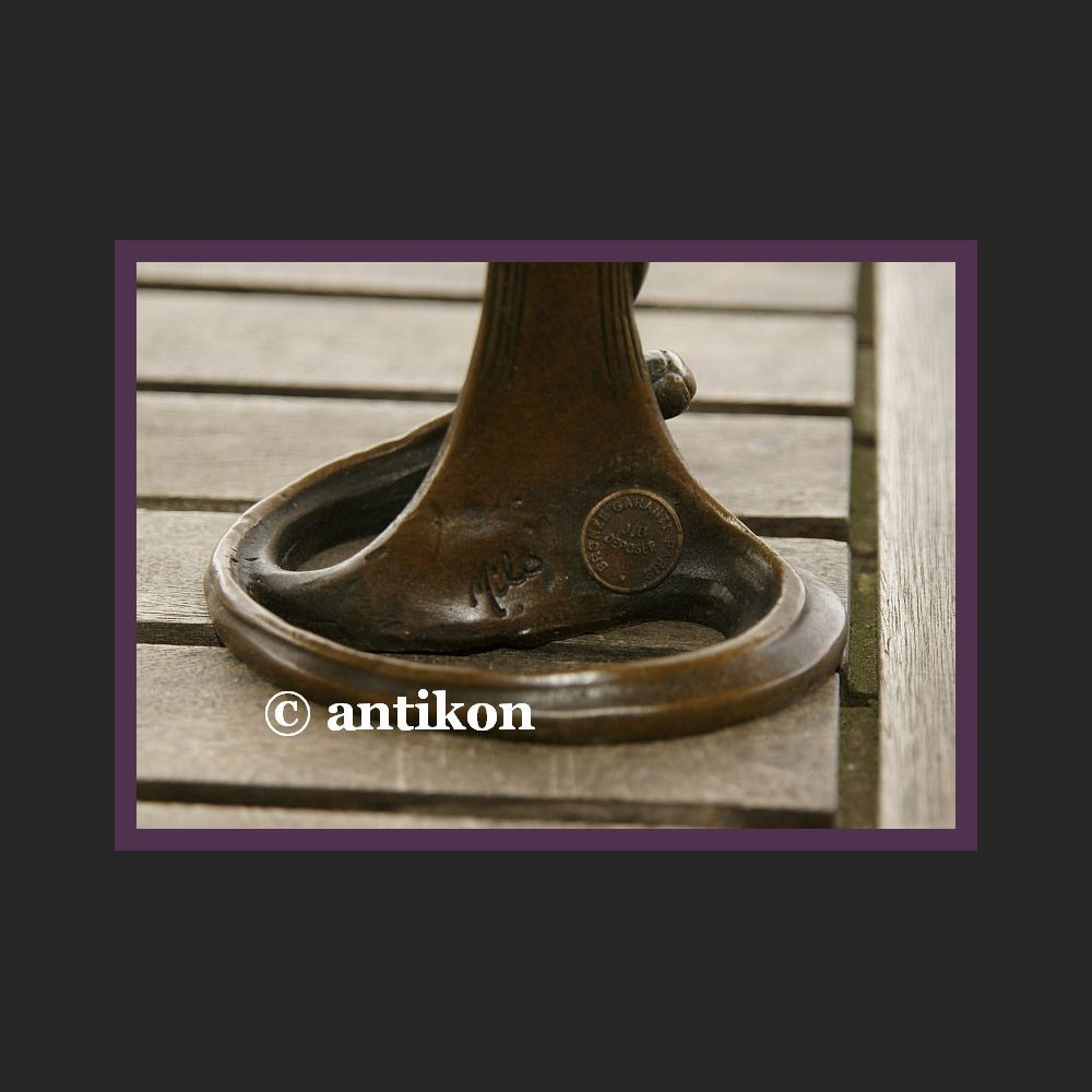 ŚWIECZNIK CUDOWNY KWIAT SECESJA PRAWDZIWY BRĄZ ŚWIECZNIK CUDOWNY KWIAT SECESJA PRAWDZIWY BRĄZ