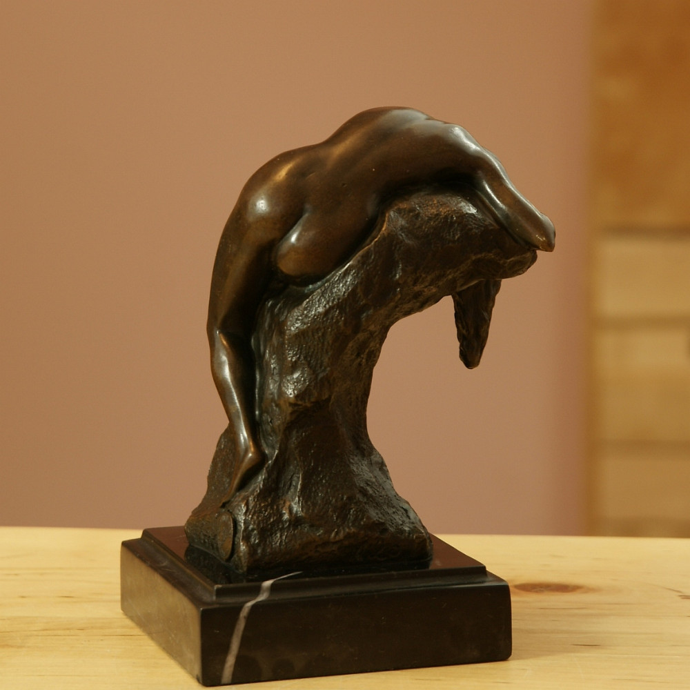 Figurka z brązu piękny akt kobiety Art Deco Figurka z brązu piękny akt kobiety Art Deco