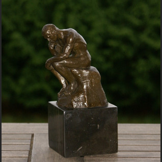 Myśliciel A. Rodin znakomita rzeźba klasyka brąz 