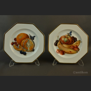 Talerze z owocami Rosenthal stara bawarska porcelana 