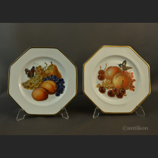 Talerze z owocami Rosenthal stara bawarska porcelana 
