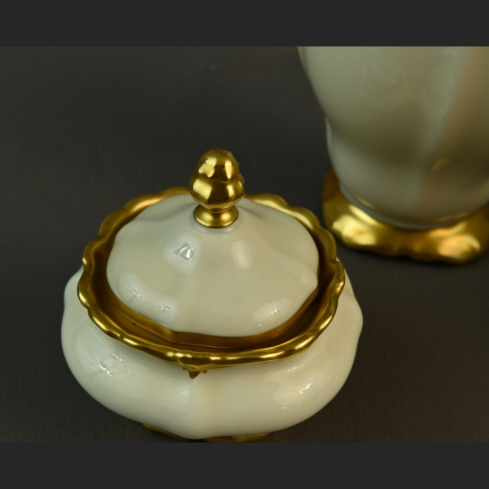 Rosenthal Pompadour kolekcjonerski serwis kremowo złoty 