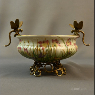 Porcelanowa patera z ważkami 