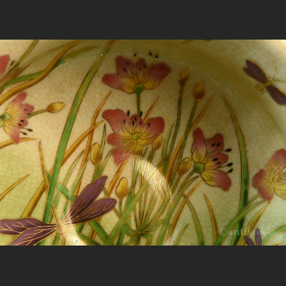 Porcelanowa patera z ważkami 