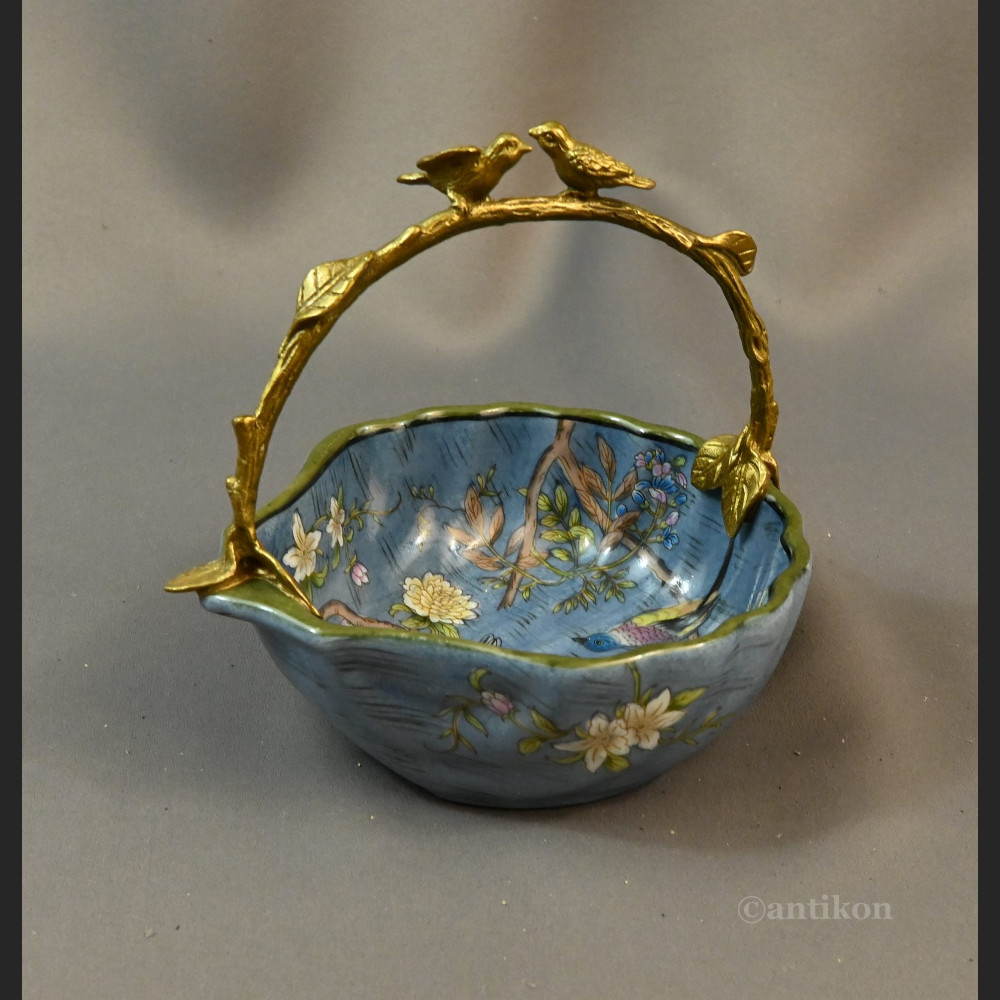 Patera porcelanowa z ptaszkami na prezent 
