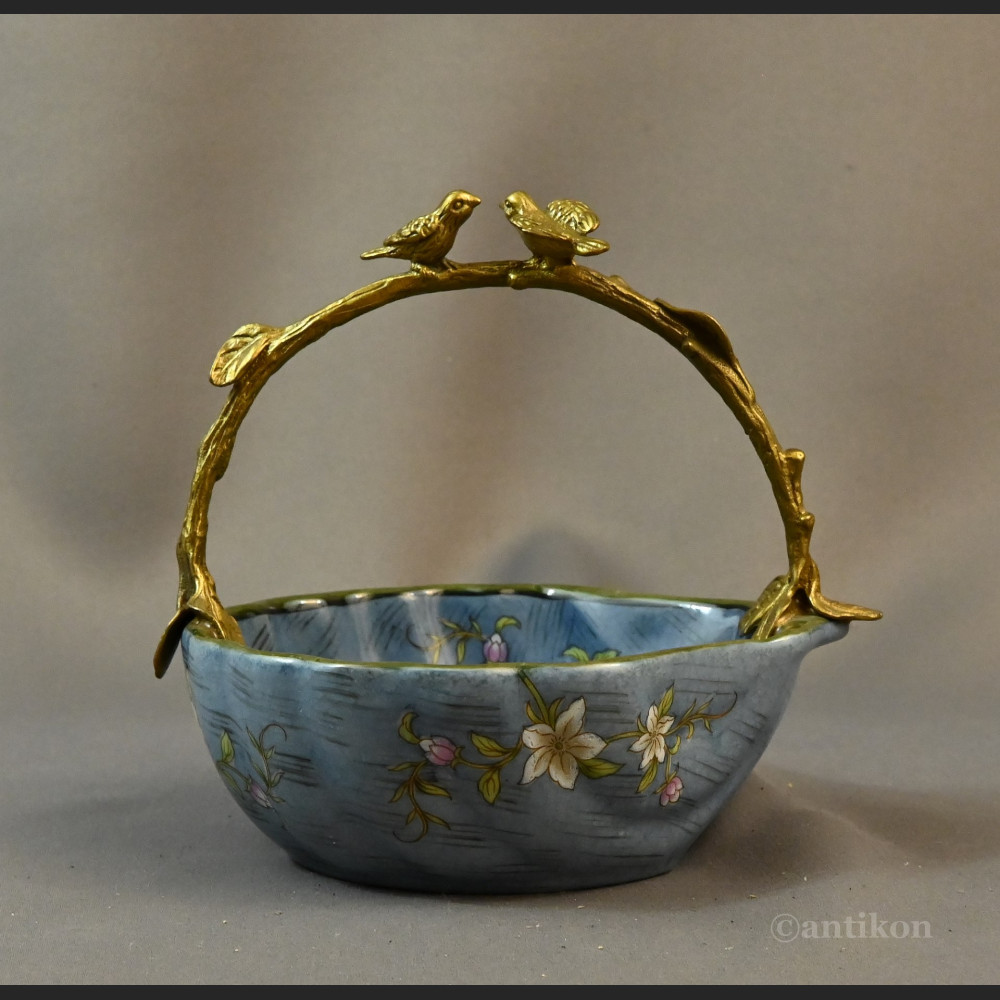 Patera porcelanowa z ptaszkami na prezent 