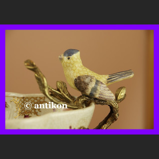 Królewska ogromna patera z ptaszkami porcelana Królewska ogromna patera z ptaszkami porcelana