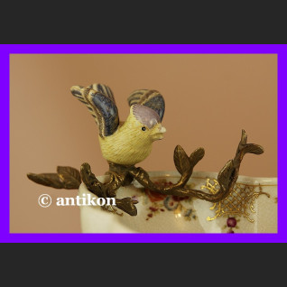 Królewska ogromna patera z ptaszkami porcelana Królewska ogromna patera z ptaszkami porcelana