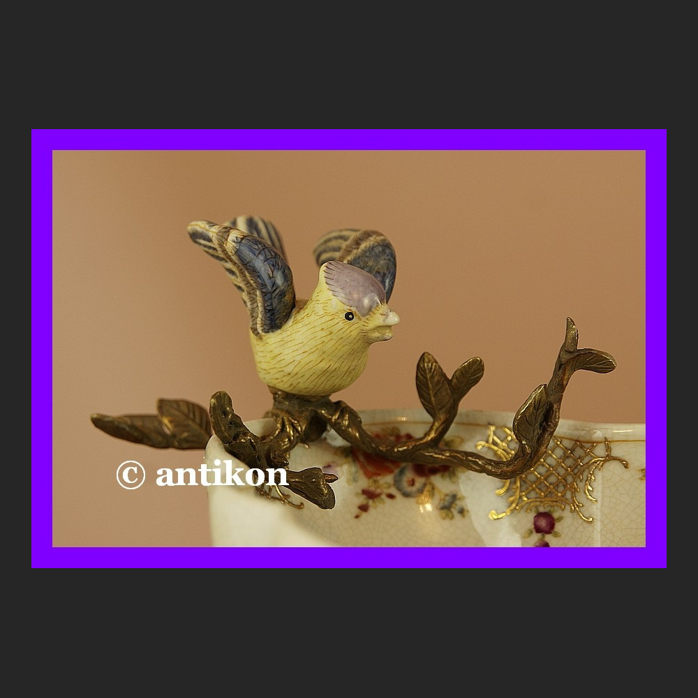 Królewska ogromna patera z ptaszkami porcelana Królewska ogromna patera z ptaszkami porcelana