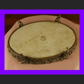 Taca wzór cebulowy okuta brązem Taca wzór cebulowy okuta brązem