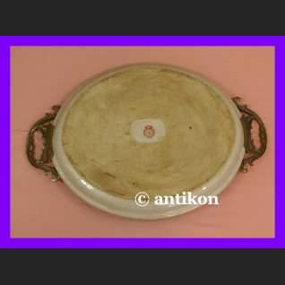 Cudowna barokowa taca z bażantami