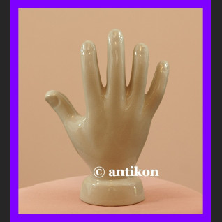 Porcelanowa dłoń dla wróżbity chiromancja kuriozum