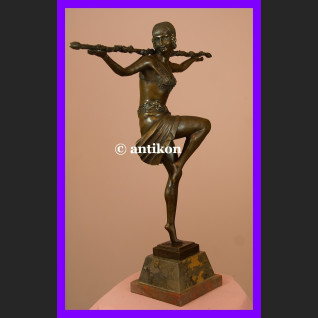 Prześliczna tancerka duża rzeźba Art Deco brąz