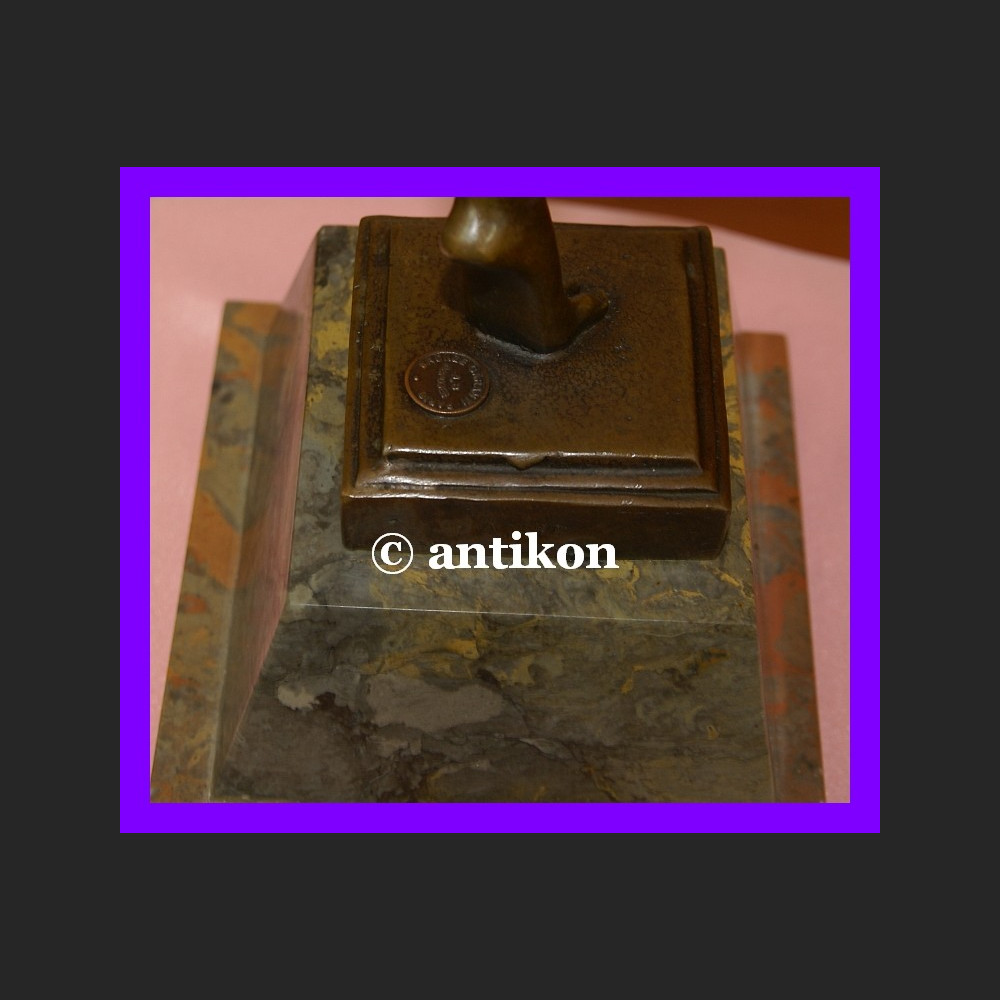 Prześliczna tancerka duża rzeźba Art Deco brąz