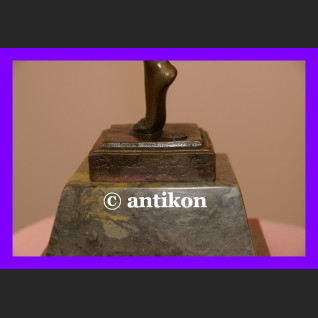 Prześliczna tancerka duża rzeźba Art Deco brąz