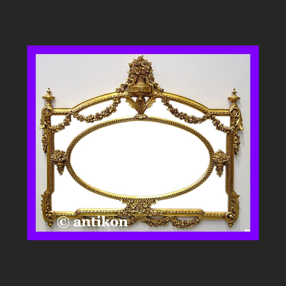 Stylowe lustro pałacowe ogromne francuskie  złocona rama
