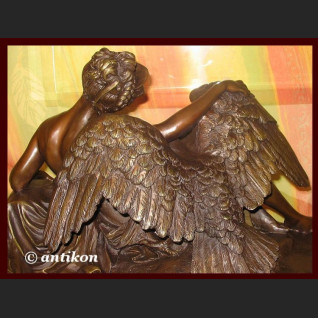 Leda i łabędź wielka rzeźba z brązu Zeus mitologia Leda i łabędź wielka rzeźba z brązu Zeus mitologia