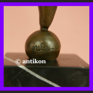 Akrobatka prawdziwy brąz modernistyczna rzeźba Akrobatka prawdziwy brąz modernistyczna rzeźba