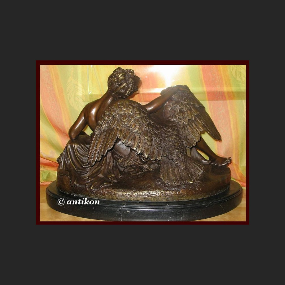 Leda i łabędź wielka rzeźba z brązu Zeus mitologia Leda i łabędź wielka rzeźba z brązu Zeus mitologia