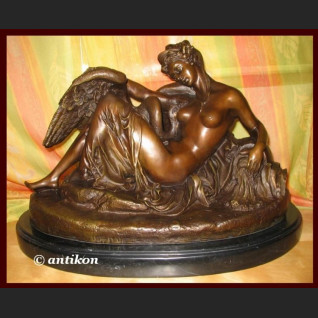 Leda i łabędź wielka rzeźba z brązu Zeus mitologia Leda i łabędź wielka rzeźba z brązu Zeus mitologia
