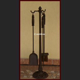 Rrustykalny zestaw kominkowy dla konesera duży